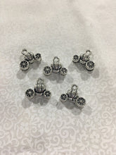 Load image into Gallery viewer, Set of 10 - Carriage Charms - Bright Silver Color