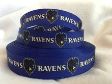 Load image into Gallery viewer, Ribbon by the Yard - Maryland - Baltimore - Ravens - Football