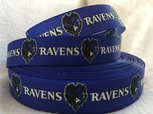 Load image into Gallery viewer, Ribbon by the Yard - Maryland - Baltimore - Ravens - Football