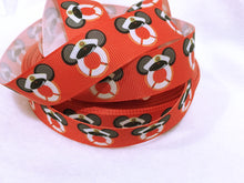 Load image into Gallery viewer, Ribbon by the Yard - Disney DCL Cruise Ribbon Red