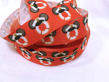 Load image into Gallery viewer, Ribbon by the Yard - Disney DCL Cruise Ribbon Red