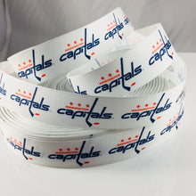 Load image into Gallery viewer, Ribbon by the Yard - Washington Capitals Ribbon on White