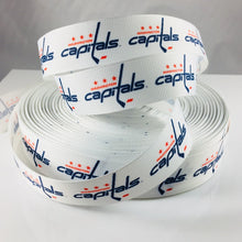 Load image into Gallery viewer, Ribbon by the Yard - Washington Capitals Ribbon on White