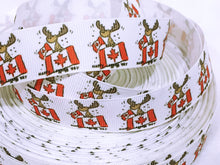 Load image into Gallery viewer, Ribbon by the Yard - Canada Moose Ribbon