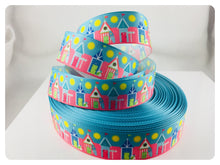 Load image into Gallery viewer, Ribbon by the Yard - Summer Colorful Beach Cottages