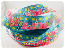 Load image into Gallery viewer, Ribbon by the Yard - Summer Colorful Beach Cottages