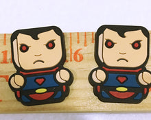 Load image into Gallery viewer, Set of 2 - PVC Resin - Superman - Superhero - Red Eyes
