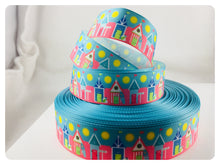 Load image into Gallery viewer, Ribbon by the Yard - Summer Colorful Beach Cottages