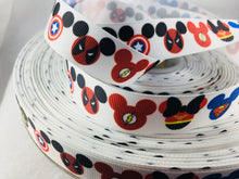 Load image into Gallery viewer, Ribbon by the Yard - Mickey Heads Superheros