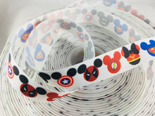 Load image into Gallery viewer, Ribbon by the Yard - Mickey Heads Superheros