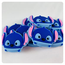 Load image into Gallery viewer, Set of 2 - PVC Resin - Stitch - Light Blue Back