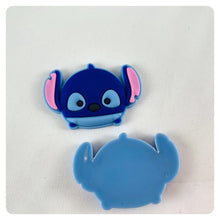 Load image into Gallery viewer, Set of 2 - PVC Resin - Stitch - Light Blue Back