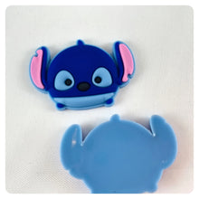 Load image into Gallery viewer, Set of 2 - PVC Resin - Stitch - Light Blue Back