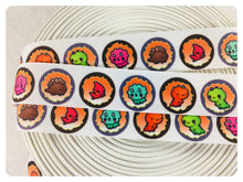 Load image into Gallery viewer, Ribbon by the Yard - 7/8" - Dinosaur Ribbon - Cutie Circles