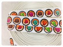 Load image into Gallery viewer, Ribbon by the Yard - 7/8" - Dinosaur Ribbon - Cutie Circles