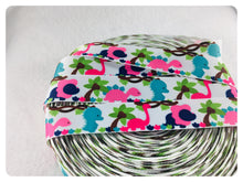 Load image into Gallery viewer, Ribbon by the Yard - 7/8" - Dinosaur Ribbon - Pink & Blue Dinos