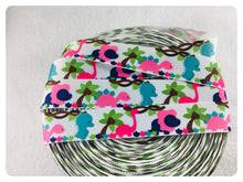 Load image into Gallery viewer, Ribbon by the Yard - 7/8" - Dinosaur Ribbon - Pink & Blue Dinos