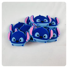 Load image into Gallery viewer, Set of 2 - PVC Resin - Stitch - Light Blue Back