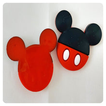 Load image into Gallery viewer, Set of 2 - PVC Resin - Mr. Mouse - White Buttons