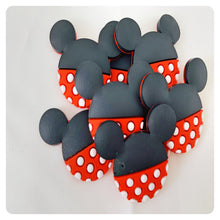 Load image into Gallery viewer, Set of 2 - PVC Resin - Mrs. Mouse with Polka dots