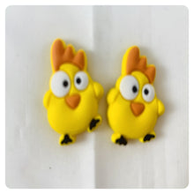 Load image into Gallery viewer, Set of 2 - PVC Resin - Cute Chicken