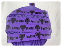 Load image into Gallery viewer, Ribbon by the Yard - Haunted Mansion - Foolish Mortals - Purple