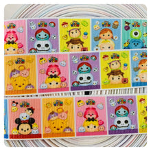 Load image into Gallery viewer, Ribbon by the Yard - Tsum Tsum Ribbon - Mickey and Friends Blocks