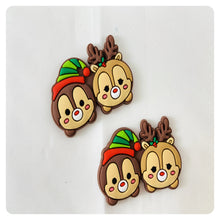 Load image into Gallery viewer, Set of 2 - PVC Resin - Chip and Dale - Christmas