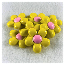 Load image into Gallery viewer, Set of 2 - PVC Resin - Yellow Flower