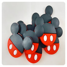 Load image into Gallery viewer, Set of 2 - PVC Resin - Mr. Mouse - White Buttons