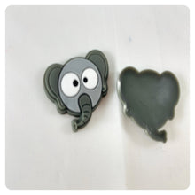 Load image into Gallery viewer, Set of 2 - PVC Resin - Gray Elephant