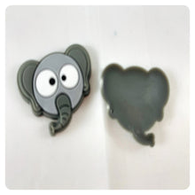 Load image into Gallery viewer, Set of 2 - PVC Resin - Gray Elephant