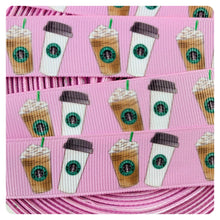 Load image into Gallery viewer, Ribbon by the Yard - Coffee - Cups - Frappuccino