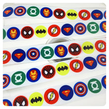 Load image into Gallery viewer, Ribbon by the Yard - Superhero Logos