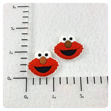 Load image into Gallery viewer, Set of 2 - PVC Resin - Educational Red Monster