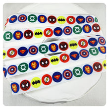 Load image into Gallery viewer, Ribbon by the Yard - Superhero Logos