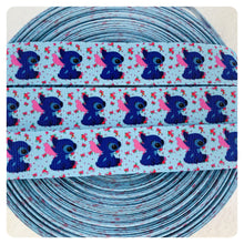 Load image into Gallery viewer, Ribbon by the Yard - Stitch Ribbon - Dark Pink Flowers