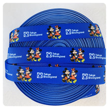 Load image into Gallery viewer, Ribbon by the Yard - Disneyland Tokyo Ribbon Blue