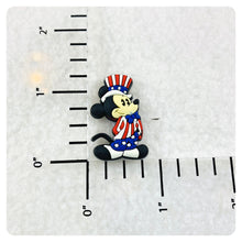 Load image into Gallery viewer, Set of 2 - PVC Resin - Mr. Mouse - America - Flag