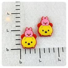 Load image into Gallery viewer, Set of 2 - PVC Resin - Winnie the Pooh and Piglet