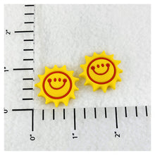 Load image into Gallery viewer, Set of 2 - PVC Resin - Happy Yellow Sun
