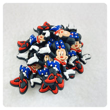 Load image into Gallery viewer, Set of 2 - PVC Resin - Mrs. Mouse - America - Flag