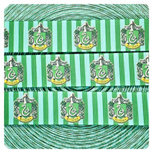 Load image into Gallery viewer, Ribbon by the Yard - HP - Wizard School - Slytherin
