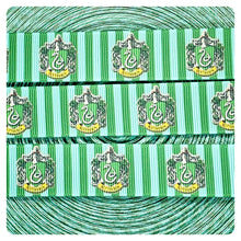 Load image into Gallery viewer, Ribbon by the Yard - HP - Wizard School - Slytherin