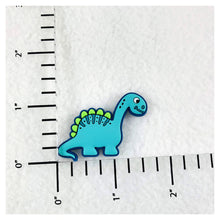 Load image into Gallery viewer, Set of 2 - PVC Resin - Dinosaur Teal