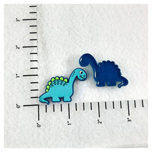 Load image into Gallery viewer, Set of 2 - PVC Resin - Dinosaur Teal