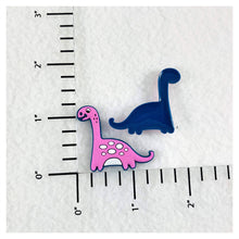 Load image into Gallery viewer, Set of 2 - PVC Resin - Dinosaur - Pink