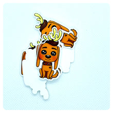 Load image into Gallery viewer, Set of 2 - Planar Resin - Dog - Christmas