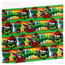 Load image into Gallery viewer, Ribbon by the Yard - Mean Guy - Christmas Stealer