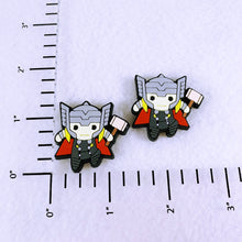 Load image into Gallery viewer, Set of 2 - PVC Resin - Thor - God of Thunder - Avengers - Chibi